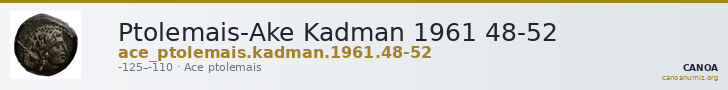 Ptolemais-Ake Kadman 1961 48-52 — CANOA