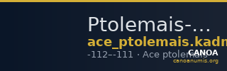 Ptolemais-Ake Kadman 1961 53 — CANOA