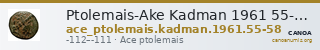 Ptolemais-Ake Kadman 1961 55-58 — CANOA
