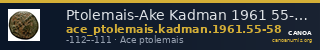 Ptolemais-Ake Kadman 1961 55-58 — CANOA