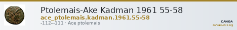 Ptolemais-Ake Kadman 1961 55-58 — CANOA