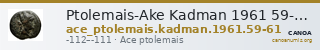Ptolemais-Ake Kadman 1961 59-61 — CANOA