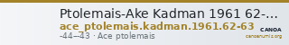 Ptolemais-Ake Kadman 1961 62-63 — CANOA