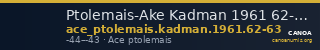 Ptolemais-Ake Kadman 1961 62-63 — CANOA