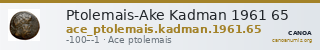 Ptolemais-Ake Kadman 1961 65 — CANOA