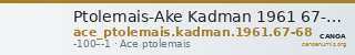 Ptolemais-Ake Kadman 1961 67-68 — CANOA