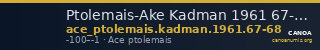 Ptolemais-Ake Kadman 1961 67-68 — CANOA