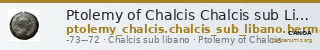 Ptolemy of Chalcis Chalcis sub Libano Herman 2006 1 — CANOA