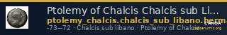 Ptolemy of Chalcis Chalcis sub Libano Herman 2006 1 — CANOA
