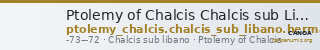 Ptolemy of Chalcis Chalcis sub Libano Herman 2006 3 — CANOA