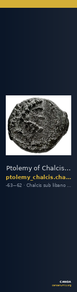 Ptolemy of Chalcis Chalcis sub Libano Herman 2006 4 — CANOA