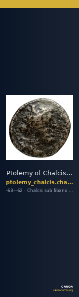 Ptolemy of Chalcis Chalcis sub Libano Herman 2006 5 — CANOA