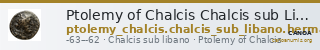Ptolemy of Chalcis Chalcis sub Libano Herman 2006 5 — CANOA