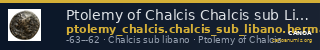 Ptolemy of Chalcis Chalcis sub Libano Herman 2006 5 — CANOA