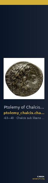 Ptolemy of Chalcis Chalcis sub Libano Herman 2006 7 — CANOA