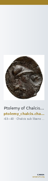 Ptolemy of Chalcis Chalcis sub Libano Herman 2006 9 — CANOA