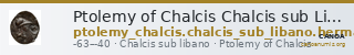Ptolemy of Chalcis Chalcis sub Libano Herman 2006 9 — CANOA