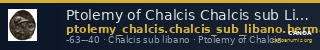 Ptolemy of Chalcis Chalcis sub Libano Herman 2006 9 — CANOA