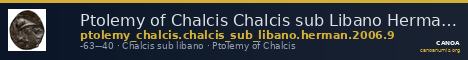 Ptolemy of Chalcis Chalcis sub Libano Herman 2006 9 — CANOA