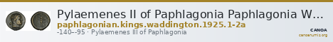 Pylaemenes II of Paphlagonia Paphlagonia Waddington 1925 1-2a — CANOA