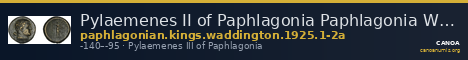 Pylaemenes II of Paphlagonia Paphlagonia Waddington 1925 1-2a — CANOA