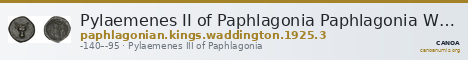 Pylaemenes II of Paphlagonia Paphlagonia Waddington 1925 3 — CANOA