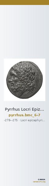 Pyrrhus Locri Epizephyrii BMC Pyrrhus 6-7 — CANOA