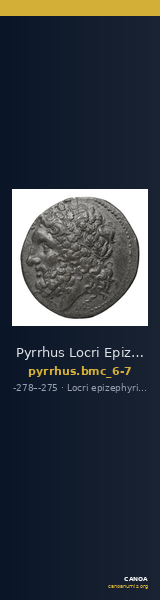 Pyrrhus Locri Epizephyrii BMC Pyrrhus 6-7 — CANOA