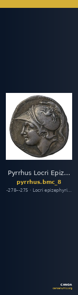 Pyrrhus Locri Epizephyrii BMC Pyrrhus 8 — CANOA