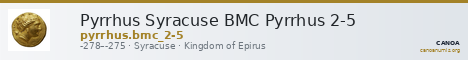Pyrrhus Syracuse BMC Pyrrhus 2-5 — CANOA