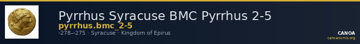 Pyrrhus Syracuse BMC Pyrrhus 2-5 — CANOA