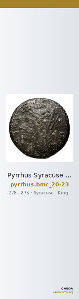 Pyrrhus Syracuse BMC Pyrrhus 20-23 — CANOA