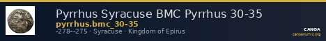 Pyrrhus Syracuse BMC Pyrrhus 30-35 — CANOA