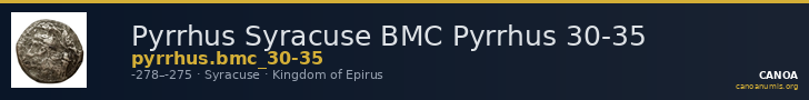 Pyrrhus Syracuse BMC Pyrrhus 30-35 — CANOA