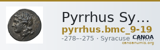 Pyrrhus Syracuse BMC Pyrrhus 9-19 — CANOA