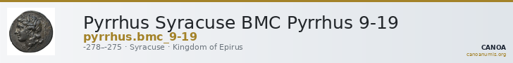 Pyrrhus Syracuse BMC Pyrrhus 9-19 — CANOA
