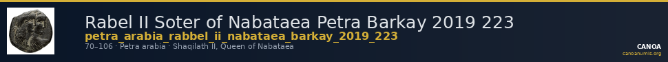 Rabel II Soter of Nabataea Petra Barkay 2019 223 — CANOA