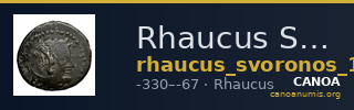 Rhaucus Svoronos 1890 (1972) 15-18, 27 — CANOA