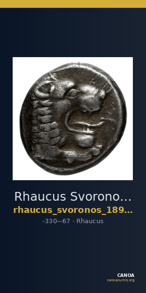 Rhaucus Svoronos 1890 (1972) 19-20 — CANOA