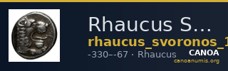 Rhaucus Svoronos 1890 (1972) 19-20 — CANOA