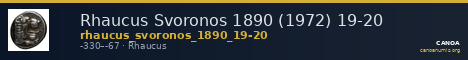 Rhaucus Svoronos 1890 (1972) 19-20 — CANOA