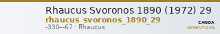 Rhaucus Svoronos 1890 (1972) 29 — CANOA