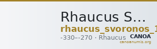 Rhaucus Svoronos 1890 (1972) 3 — CANOA