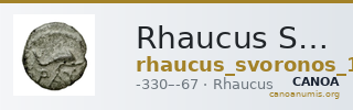 Rhaucus Svoronos 1890 (1972) 32-33 — CANOA