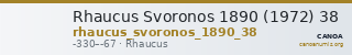 Rhaucus Svoronos 1890 (1972) 38 — CANOA