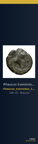 Rhaucus Svoronos 1890 (1972) 5, 36-37 — CANOA