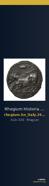 Rhegium Historia Numorum Italy 2468 — CANOA