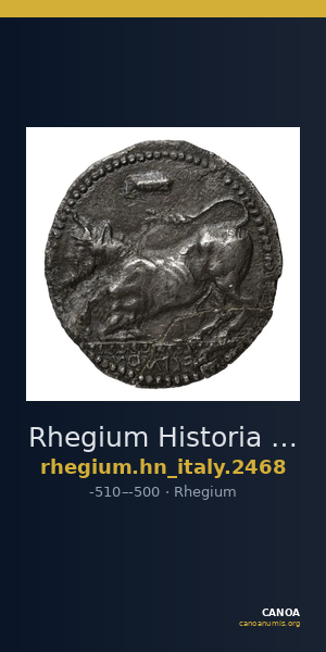 Rhegium Historia Numorum Italy 2468 — CANOA