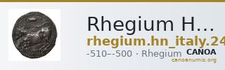 Rhegium Historia Numorum Italy 2468 — CANOA