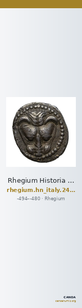 Rhegium Historia Numorum Italy 2470 — CANOA